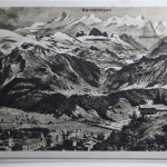 AK Engelberg Ortsansicht mit Berneralpen 1930 gebraucht #PH029
