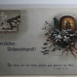 AK Deutschland Grußkarte 1917 gebraucht #PH048