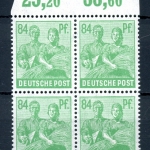 Alliierte Besetzung 4er 958 b P OR ndgz postfrisch gepr. ARGE #HO773