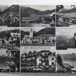 AK St. Wolfgang Mehrbildkarte (WeissesRössel usw.) 1955 gebraucht #PH262