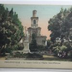 AK Philippeville Le Square Carnol et l' Eglise Saint-Philippe gebraucht #PH296