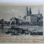 AK Zürich Sonnenquai 1904 gebraucht #PH387