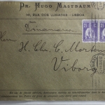 Portgual auf Brief als Mehrfachfrankatur gelaufen #BA086