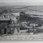 AK Uetliberg Fesenegge mit Blick auf Zürich 1904 gebraucht #PH481