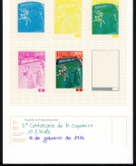 Äquatoria Guinea A 334 postfrisch alle Phasendrucke #IY354
