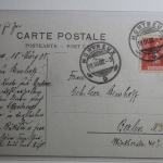 AK Montreux et Dents du Midi 1908 gebraucht #PH630