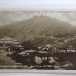 AK Schlesierhaus Riesengebirge, Riesenbaude mit Schneekoppe ungebraucht #PH706