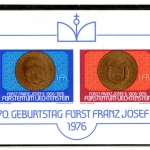 Liechtenstein Jahrgang 1976-79 postfrisch auf Safe Vordruck #HL036