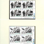 UNO Wien Jahrgang 2005 postfrisch 4er Blöcke auf Lindner Vordruck #HL051