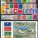 BRD Bund Jahrgang 1972 jede MiNr 1x mit Block postfrisch #BRD-XX-1972