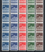 Bund Rollenmarken 7er Streifen 506-510 w postfrisch #L176