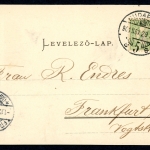 AK Budapest, Ungarn Burg Vajda-Hunyad im Stadtwäldchen 1901 gebraucht #HU263