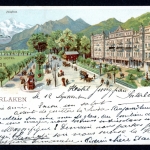 AK Interlaken , Kanton Bern, Schweiz Grand Hotel Jungfrau 1899 gebraucht #HU306