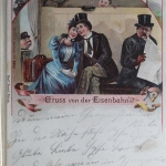 AK Deutschland Gruß von der Eisenbahn 1899 gebraucht #PH894
