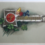 AK Deutschland Grußkarte - Prost Neujahr Feldpost 1916 gebraucht #PH898