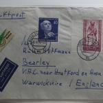 Berlin 128 und 134 auf Brief als Mischfrankatur #BA271