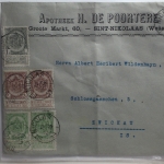 Belgien auf Brief als Mischfrankatur von 1898 #BA417