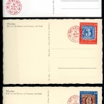 Bund 113-115 auf 3 Bildpostkarten Ersttagesbrief/FDC #HX380