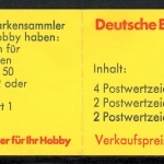 Bund Markenheftchen MH 21 aII PF IV oZ postfrisch Plattenfehler #HX413