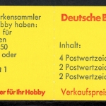 Bund Markenheftchen MH 21 aII PF VIII oZ postfrisch Plattenfehler #HX415