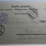 AK Rheinfall mit den Alpen 1904 gebraucht #PI018