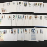Aland Lot mit 85 FDC mit Zwischensteg-Marken aus 1989-1999 #HL031