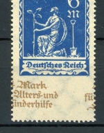Deutsches Reich Infla 233 mit Falz quer verschobene Inschrift, gepr. #IA255