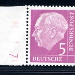 Bund Dauerserie/ DS Heuss I 179 y w DZ 7 postfrisch geprüft #JE815