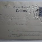 AK Deutschland Grußkarte 1898 gebraucht #PI192