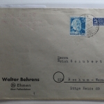 Fr. Zone Rheinland-Pfalz 34 auf Brief als Einzelfrankatur siehe Beschrei. #BA489
