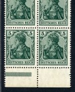 Deutsches Reich 4er Block 85 IIe postfrisch geprüft Jäschke #HF152