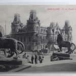 AK Barcelona Puerta de la Paz. 1925 gebraucht #PI377