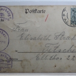 AK Böhm. Schweiz Gruß vom Quaderberg 1902 gebraucht #PI441