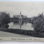 AK Breslau Restauration mit Teich ungebraucht #PI458