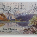 AK Brandenberger Alpen Hechtsee im Kaisergebirge 1906 gebraucht #PI544
