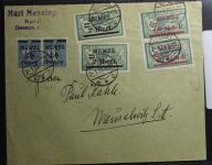 Memel auf Brief als Mischfrankatur #BA881