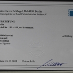 Berlin 106-109 gestempelt auf Briefstück mit Fotoattest Schlegel BPP #UT282