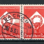 Deutsches Reich waag. Paar 572 y gestempelt geprüft Oechsner #JJ812