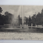 AK Potsdam Schloss Sanssouci mit der großen Fountaine 1904 gebraucht #PI785