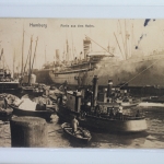 AK Hamburg Partie aus dem Hafen 1913 gebraucht #PI960