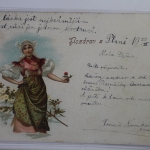 AK Pilsen Künstlerkarte 1900 gebraucht #PI969