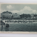 AK Seebad Heringsdorf Strand mit Kurhaus ungebraucht #PI985