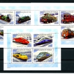 Tschad Kleinbogen 2192-2207, Block 317-318 postfrisch Eisenbahn #IX167