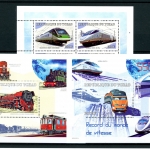 Tschad Kleinbogen 2192-2207, Block 317-318 postfrisch Eisenbahn #IX167