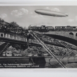 AK Wuppertal Vier Verkehrswege übereinander: Eisenbahn usw 1938 gebraucht #PJ044