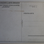 AK Deutschland Vierschrauben-Turbinen-Schnelldampfer "Europa" ungebraucht #PJ064