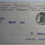 AK Deutschland Grußkarte 1900 gebraucht #PJ138