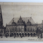 AK Bremen Marktplatz mit Liebfrauenkirche 1924 gebraucht #PJ178