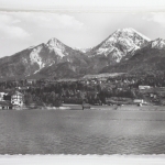 AK Faaker See Inselhotel mit Mittagskogel 1967 gebraucht #PJ700