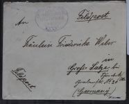 Deutsche Seepost 1.Wk Linie Hamburg Westafrika XXXXI Swakomund Feldpost #BB448